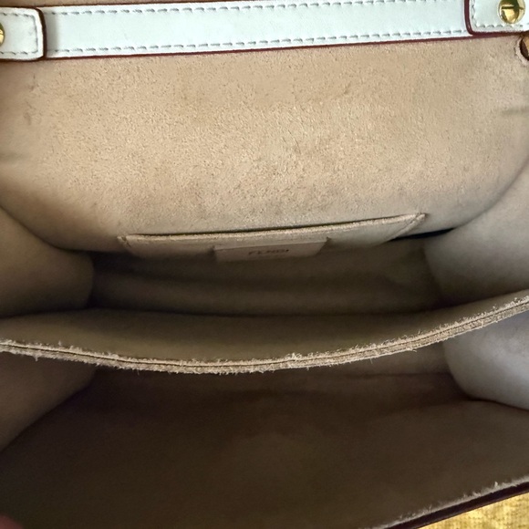 Fendi White Floral Embellished Women's Shoulder Bag - Picture 12 of 12